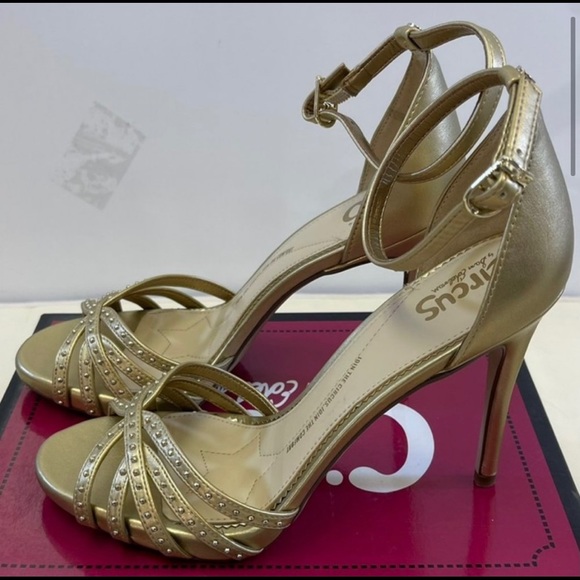 Circus by Sam Edelman Angelica Gold heels stilettos classic vintage retro - Picture 2 of 5